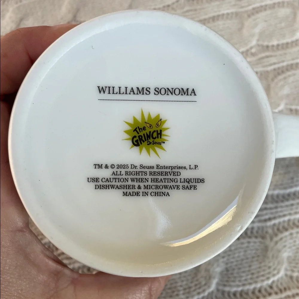 NIB Williams Sonoma Grinch Whoville Mug inspired by Dr. Seuss' How the Grinch